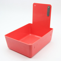 Laboratorium dentystyczne patelnie robocze 7 kolorów plastikowa taca robocza trwały futerał do przechowywania z uchwytem na metalowy klips 2